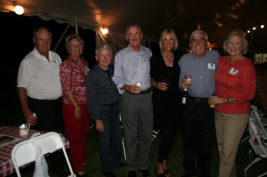 Jim and Jeanne Rothe, Jerry Chaplain, Robert and Burma Blekick and Bud and Tiki Fiffick