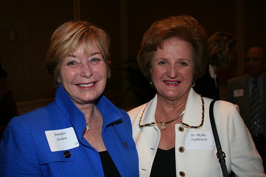 Jennifer Saslaw and Dr. Phyllis Stephenson