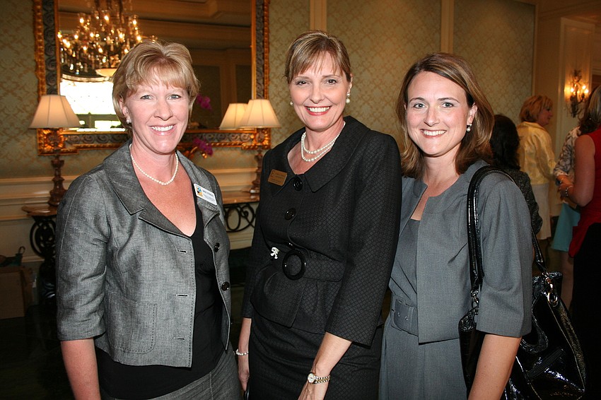 Angie Stringer, Cindy Kaiser and Stacey Corley at Girls Inc.'s 