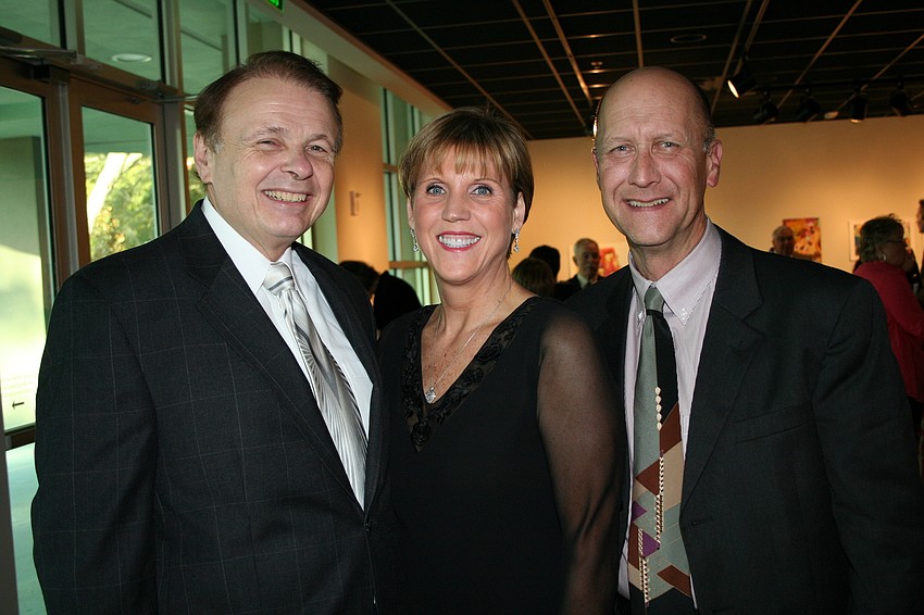 Dr. Larry Thompson with Margaret and Matt Callihan