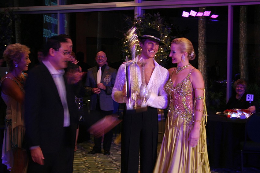 Winners James Amato and Elizabeth Cartier