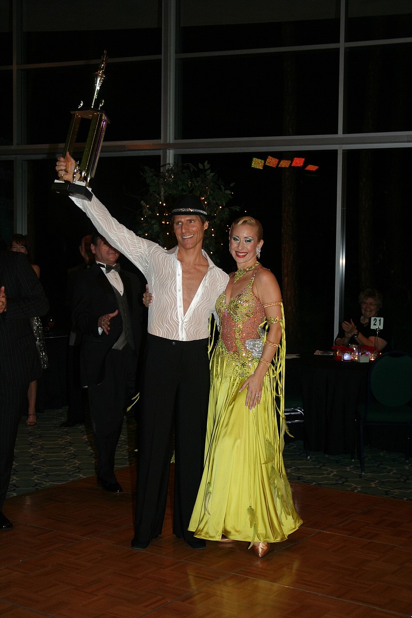 Winners James Amato and Elizabeth Cartier