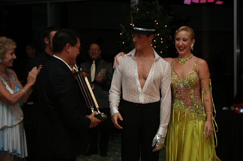 Winners James Amato and Elizabeth Cartier