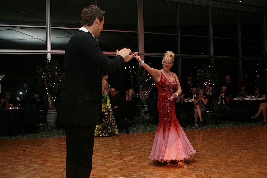 Top fundraiser Susan Jones with Sid Pocius