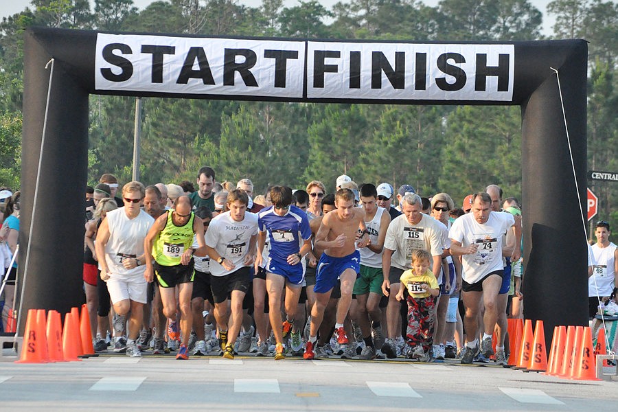 Approximately 200 runners participated May 7 in the first-annual Arbor Day 5k. Two Matanzas runners won the male and female divisions.