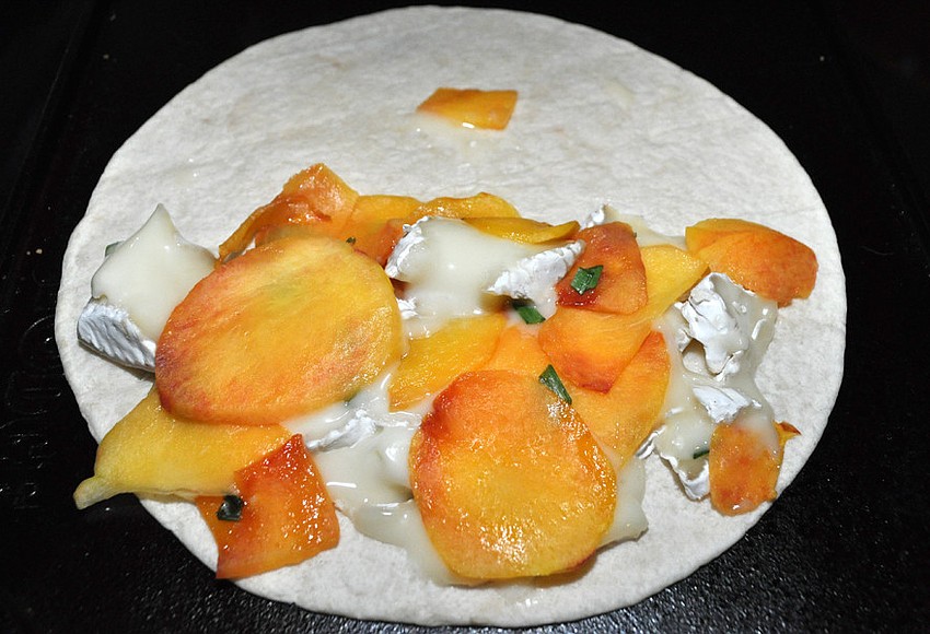 From Shanna's Kitchen Peach and Brie quesadillas Observer Local News