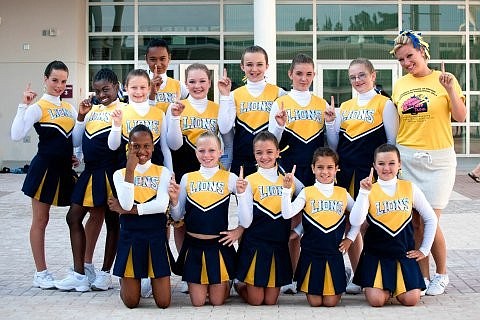 Imagine School at Town CenterÃ¢â‚¬â„¢s Mighty Squad, also known as the Lions, earned second place May 7 in a statewide cheerleading competition.