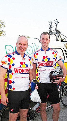 Cousins Sam Murphy (left) and John Scully (right) will ride together from California to Virginia. COURTESY PHOTO
