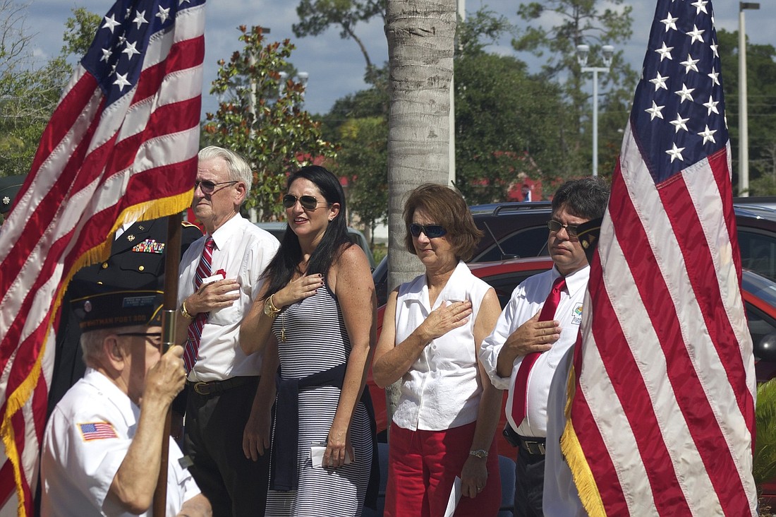 Four members of the Flagler County Board of County Commissioners celebrated the memories of America's soldiers at the ceremony.