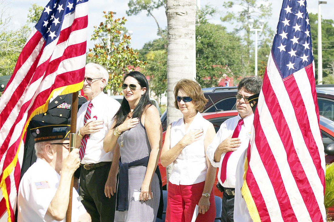 The County Commission observed Memorial Day at the ceremony at the GSB. PHOTO BY BRIAN MCMILLAN