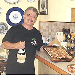 George HannsÃ¢â‚¬â„¢ lasagna, a family recipe straight from Naples, Italy, feeds nine to 12. COURTESY PHOTOS