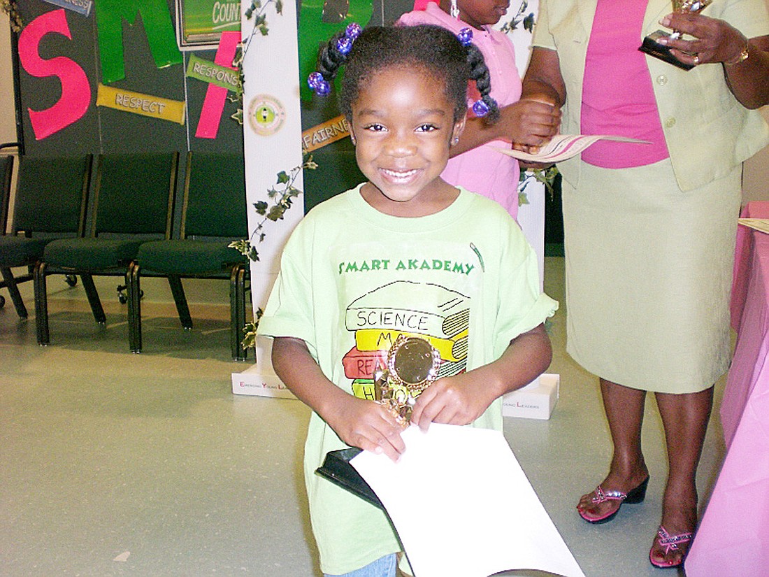 Akia Harris is the youngest member of the SMART AKAdemy. COURTESY PHOTOS