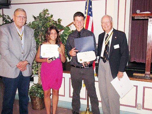 Flagler Chapter President Ted St. Pierre, Melanie Vacchiano, Denis Dineen, and SAR member Ray Thompson. COURTESY PHOTO