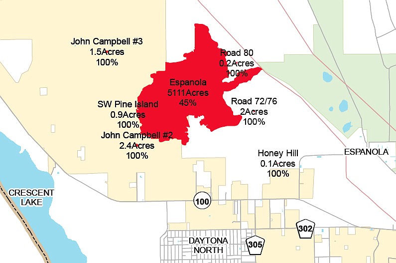 There are 12 active fires in Flagler County, down from 23 fires nearly two weeks ago.