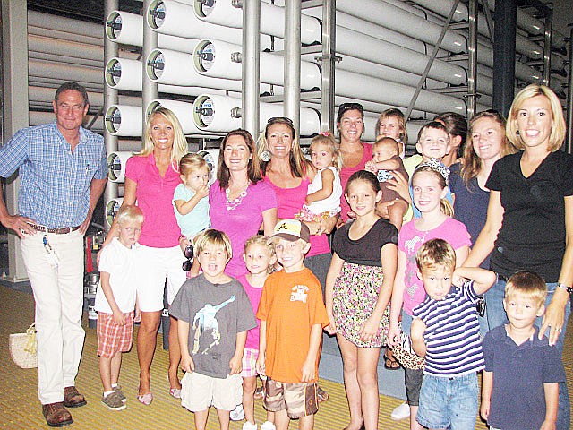 The Rife, Evans, Lafferty, Apfelbach, OÃ¢â‚¬â„¢Fallon, Hayden, Kopec and Walden families toured Water Plant 3. COURTESY PHOTO