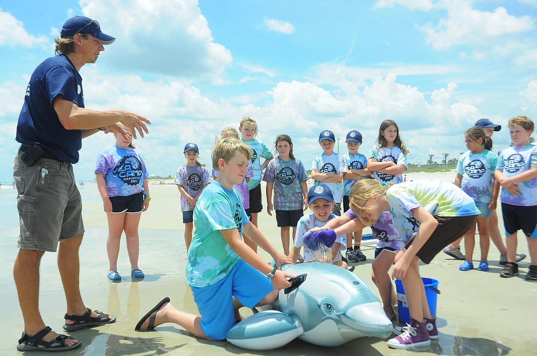 Participants in Marineland's Summer SEA Camp had first-hand experience with a stranding situation.