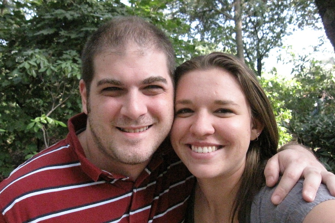 The happy couple lives in Palm Coast.