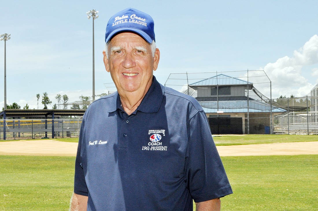 Fred Lewers has helped Palm Coast Little League grow from two teams to 40.