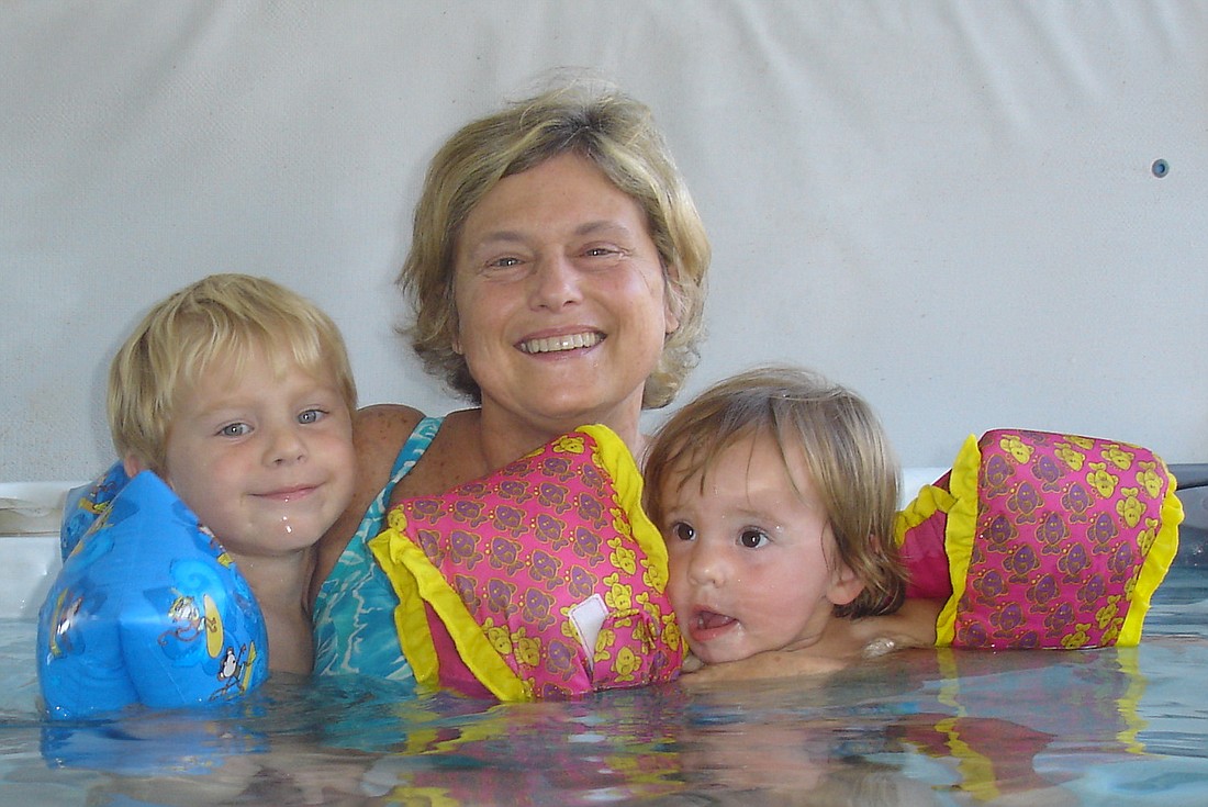 Susan Reinertsen, with grandchildren Jaden, 5, and Madilyne, 2