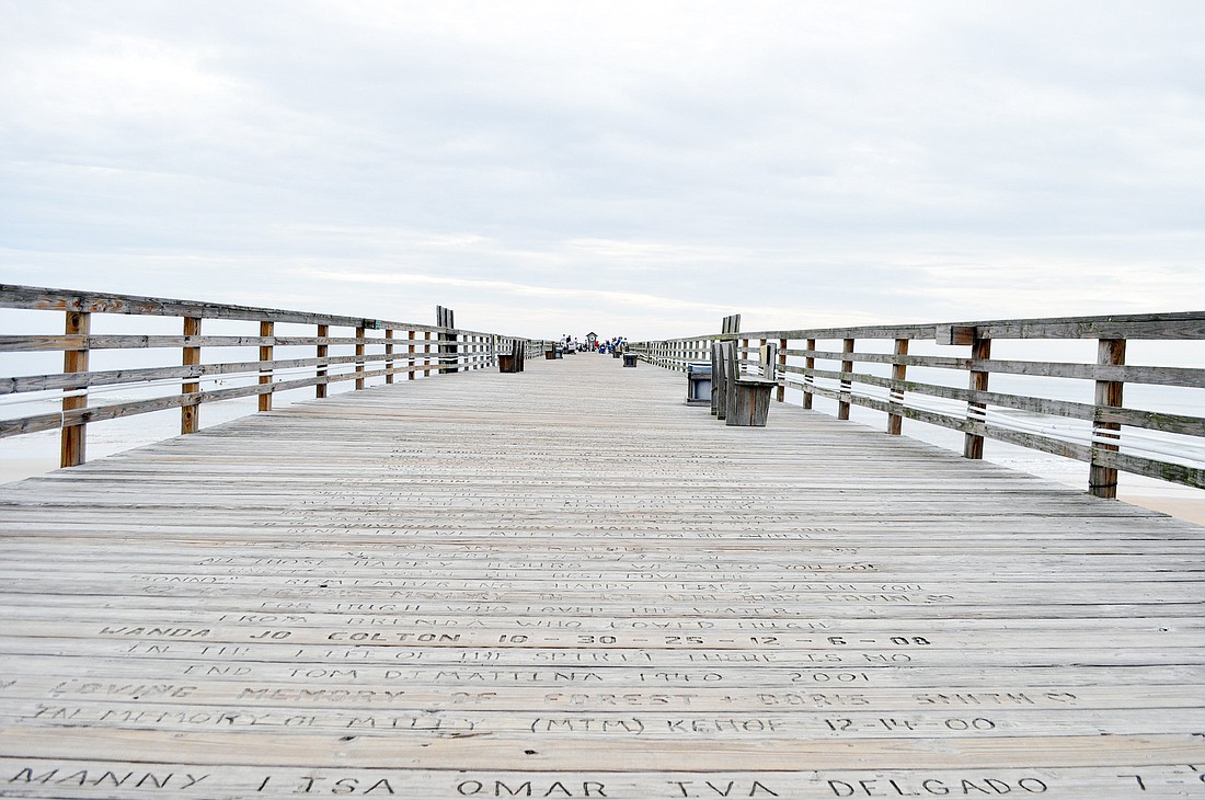 The extension to the Flagler Beach Pier is estimated at an extra 1,520 square feet of visitor/seating space. PHOTO BY SHANNA FORTIER