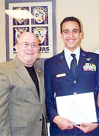 Col. Jack D. Howell and Juan Rodriguez. COURTESY PHOTO