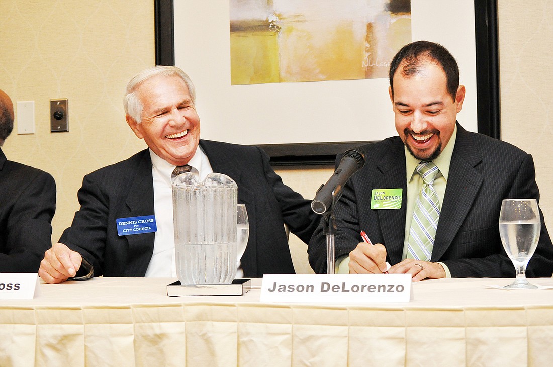 Dennis Cross and Jason DeLorenzo will be on the ballot for District 3 in the November election. PHOTOS BY BRIAN MCMILLAN