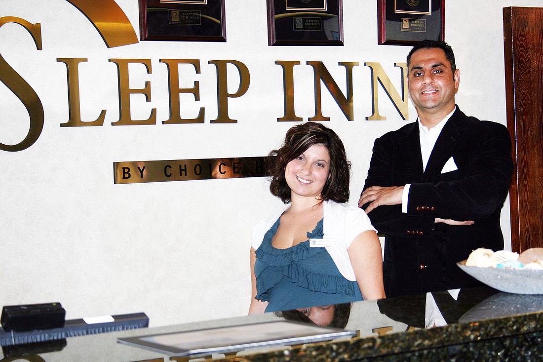 Amber Walker and Ruby Gill began their tenure at the Sleep Inn in early June. PHOTO BY MIKE CAVALIERE