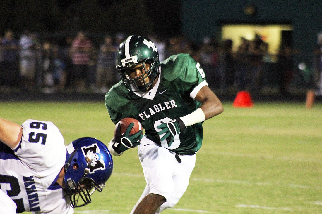 FPC running back Turrel Mathews had 10 carries for 68 yards in the season opener Sept. 2 against Matanzas.