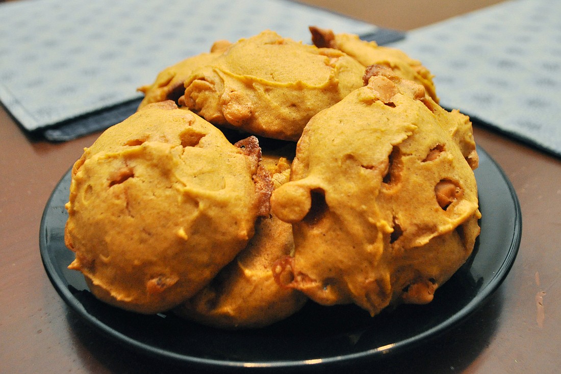 Pumpkin butterscotch cookies