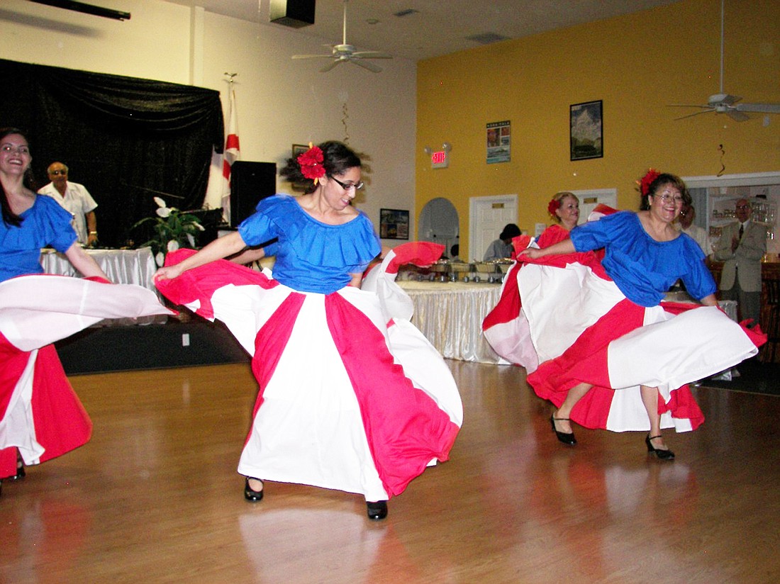 Folk dancers provided entertainment Sept. 17. COURTESY PHOTOS
