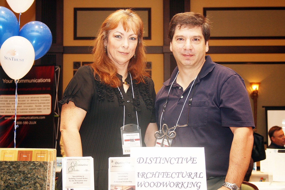 Nancy and Steve Calcavecchia attended the expo as a way of promoting their business before its official launch. PHOTO BY MIKE CAVALIERE