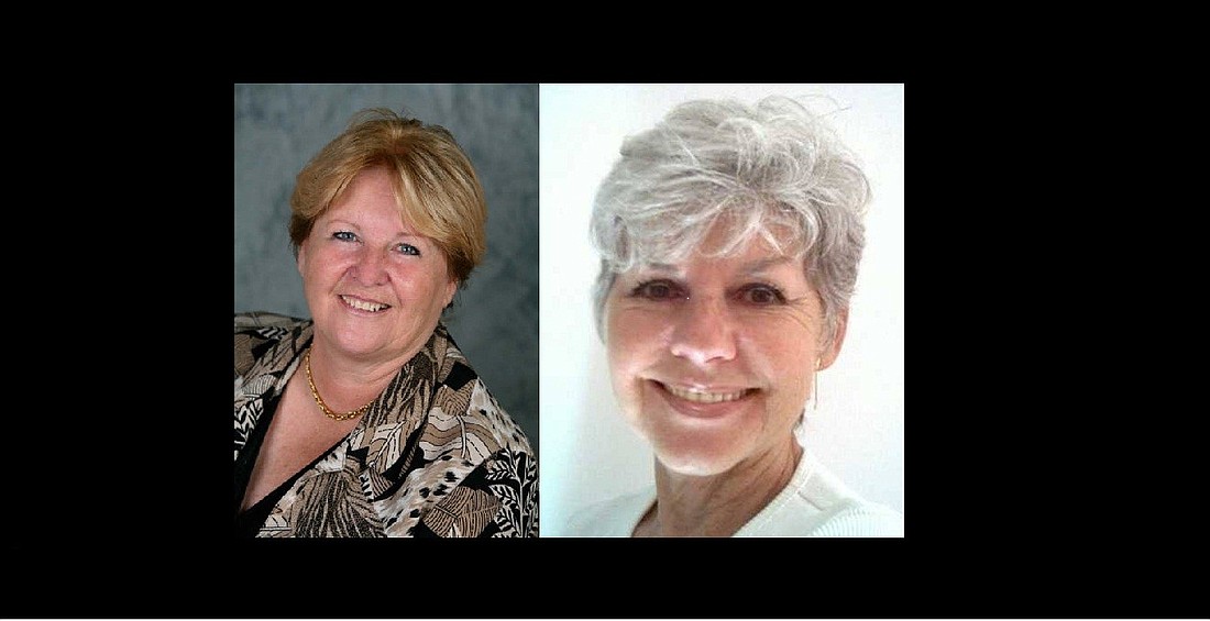 Patricia Barton and Paula Worral were recently recognized for top performance