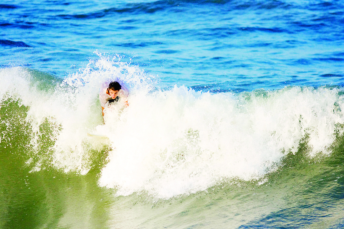 The city of Flagler Beach debating doubling the no swim/surf zone from 150 feet to 300 feet. A committee of surfers and fisherman have banded together to keep the zone the same. PHOTO BY SHANNA FORTIER
