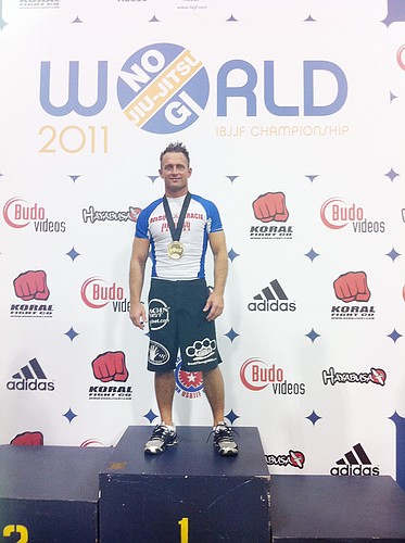 Tyler Hurry, of Palm Coast, won his second World Jiu-Jitsu Championship Nov. 5, in Long Beach, Calif. COURTESY PHOTO