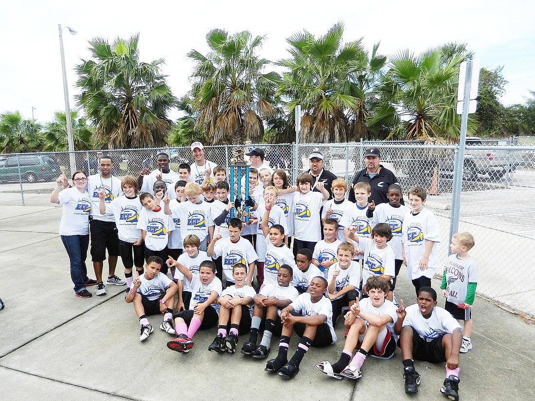 Flagler Falcons, a PAL Junior Pee Wee football team, went 13-1 this season. They outscored opponents 433-79. COURTESY PHOTOS