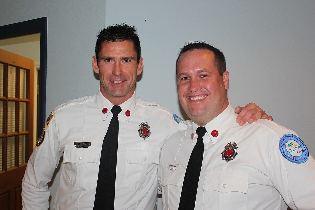 Lt. Evan Evans (left) and Lt. Kyle Berryhill