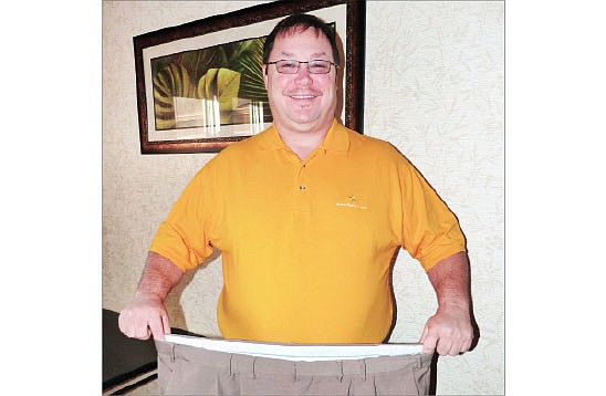 Bob Gamblain has lost 56 pounds in three months.