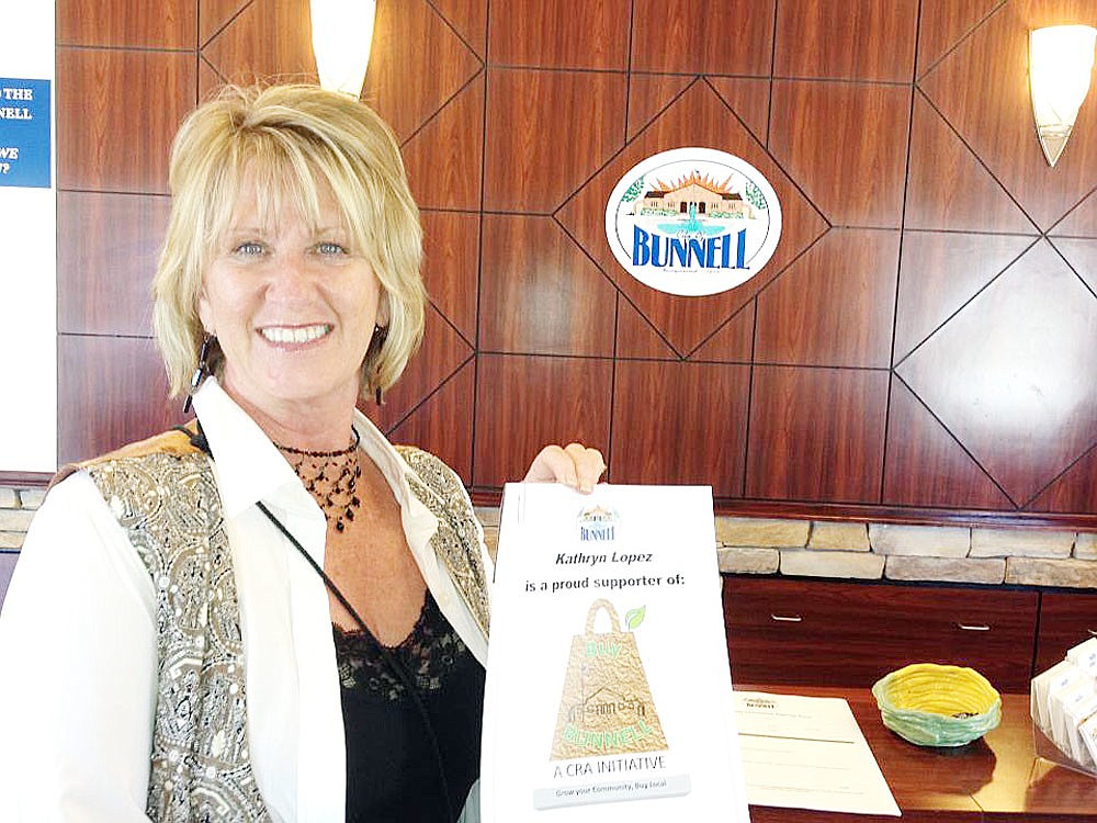 Katherine Lopez won a $40 LarryÃ¢â‚¬â„¢s Italian Deli gift card through the Buy Bunnell campaign. COURTESY PHOTO