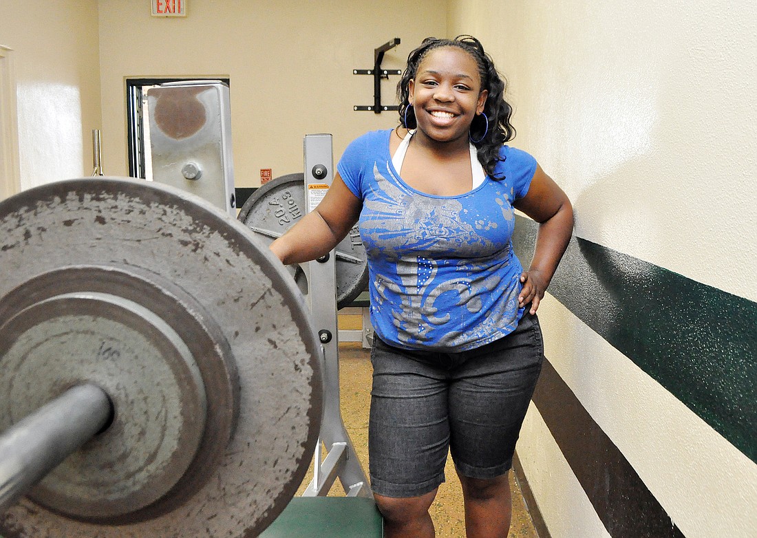 FPC senior Aaliyah Lewis bench pressed 205 pounds and clean-and-jerked 180 pounds to take first place at the state meet.