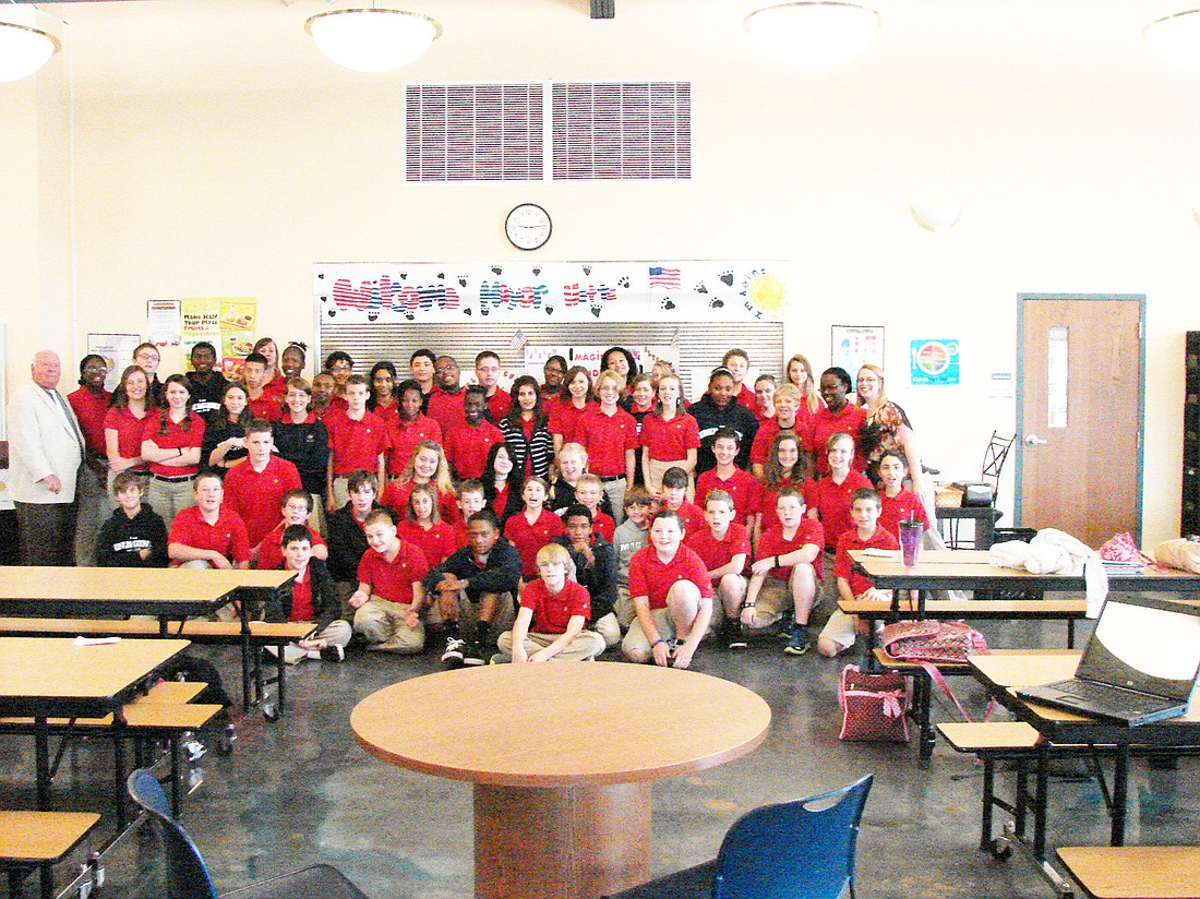 Palm Coast Mayor Jon Netts visited Imagine School at Town Center Feb. 8. COURTESY PHOTO