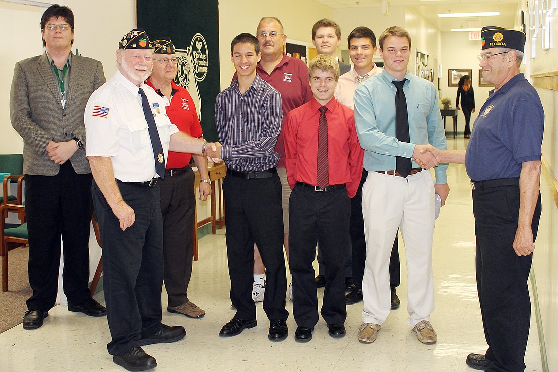Back row, from left: Joe Bowes, Gene Smith, Pete Young, Mason Maloy and Nick Monsanto; front row: George Stockley, Ryan Tugas, Matt Cabral, Joseph Alter and Ed Reese. COURTESY PHOTO