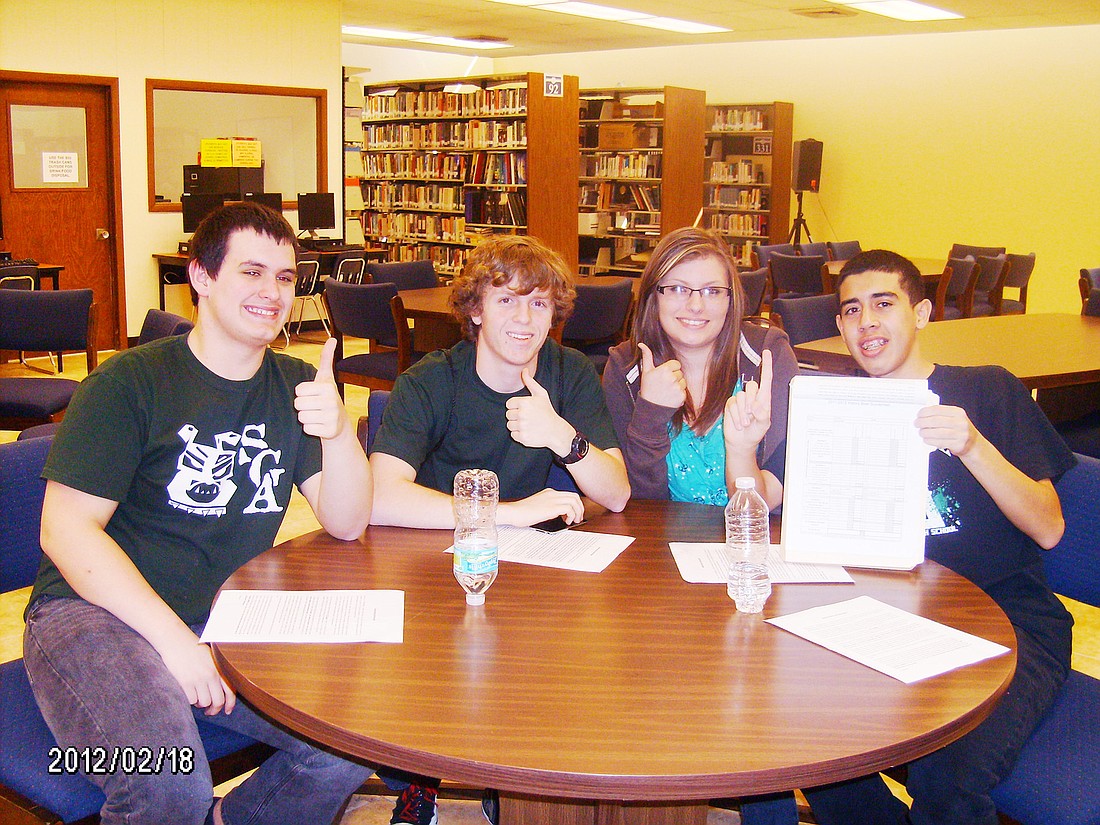 Michael Thomas, Joshua Ore, McKenzie Bowles and Ezequiel Acosta. COURTESY PHOTO