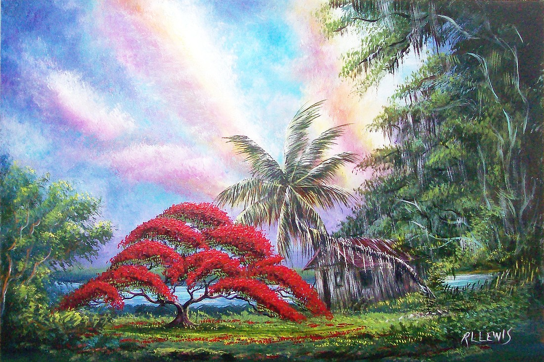 Artist R.L. Lewis will be in Flagler for a speech and painting presentation. The event is free and open to the public.