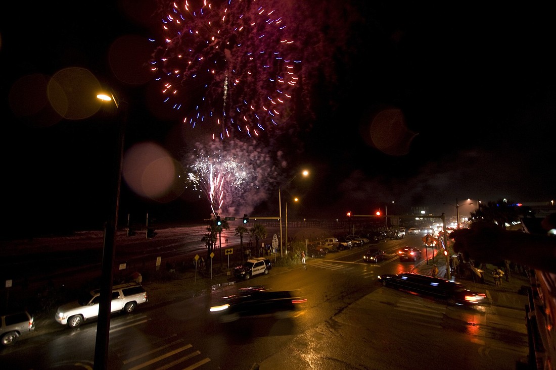 Last yearÃ¢â‚¬â„¢s fireworks event in Flagler Beach was soggy, but loud.