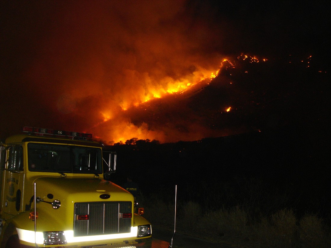 The largest brush fire recorded totaled 350 acres. STOCK PHOTO