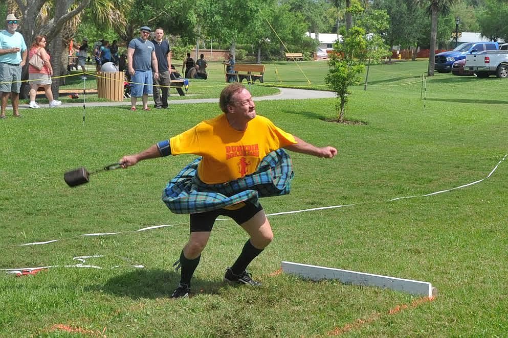 The 25th annual Celtic Festival in Ormond Beach includes Highland Games competitions like this one from last year. Photo by city of Ormond Beach