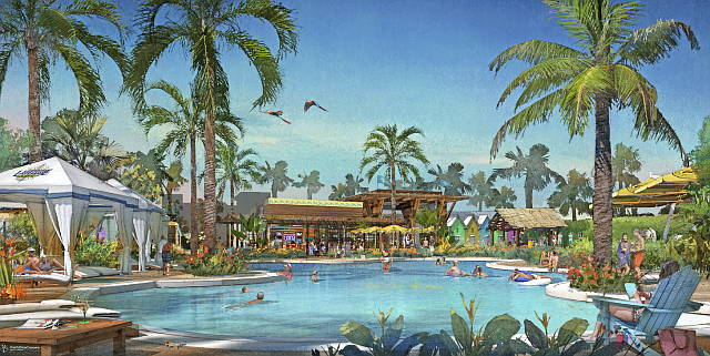 A rendering of the new development (Photo from margaritaville.com)
