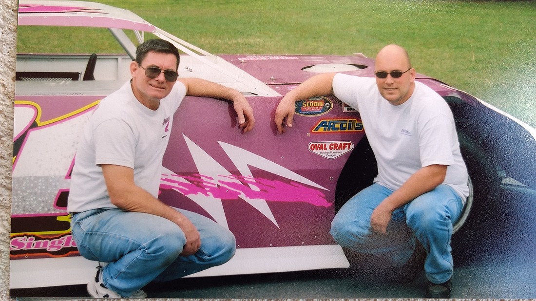 Rick Singler and Faron Sanders, from the late 1990s. Photo courtesy of Nanette Singler