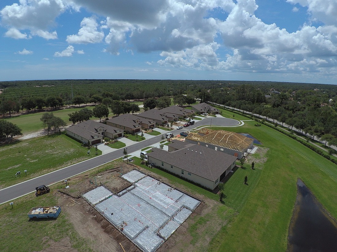 An aerial view of the Scottsmoor development. Photo courtesy Vanacore Homes.