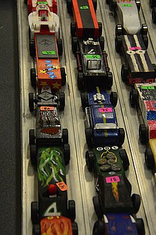 Cub Scout Pack 74 participates in a variety of events, including the Pinewood Derby.